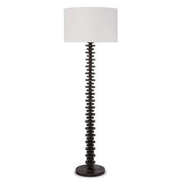 Fishbone  Floor Lamp in Ebony by Regina Andrew Detroit