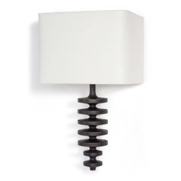 Fishbone  Wall Sconce in Ebony by Regina Andrew Detroit