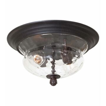 Merrimack Two Light Flush Mount in Corona Bronze by Minka Lavery