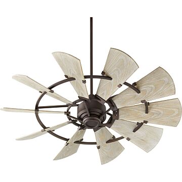 Windmill 52"Patio Fan in Oiled Bronze by Quorum International