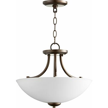 Barkley Three Light Dual Mount in Oiled Bronze by Quorum International