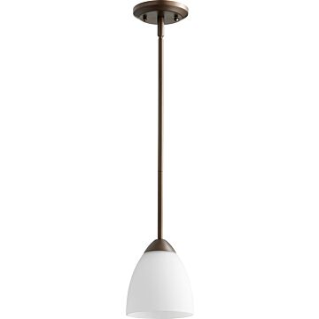 Barkley One Light Pendant in Oiled Bronze by Quorum International