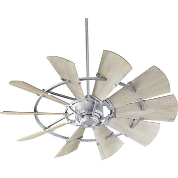 Windmill 52"Ceiling Fan in Galvanized by Quorum International