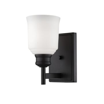 Burbank One Light Wall Sconce in Matte Black by Millennium