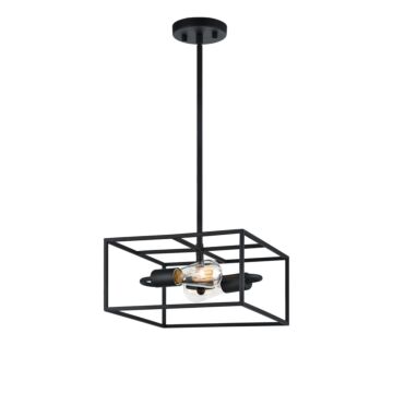 Candid Two Light Pendant in Rusty Black by Matteo Lighting