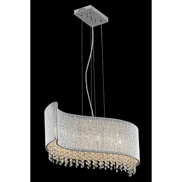 Influx 5-Light Pendant in Chrome