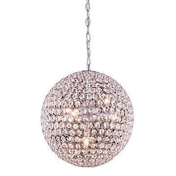 Cabaret 5-Light Pendant in Chrome