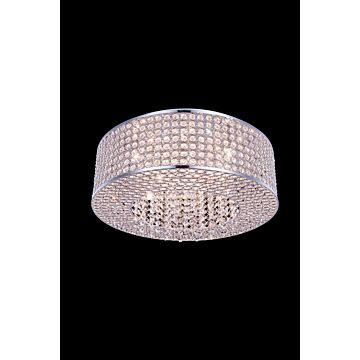 Amelie 8-Light Flush Mount in Chrome