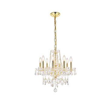 Princeton 8-Light Chandelier in Gold