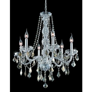 Verona 6-Light Chandelier in Chrome