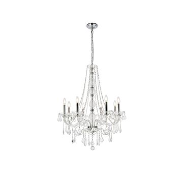 Verona 8-Light Chandelier in Chrome