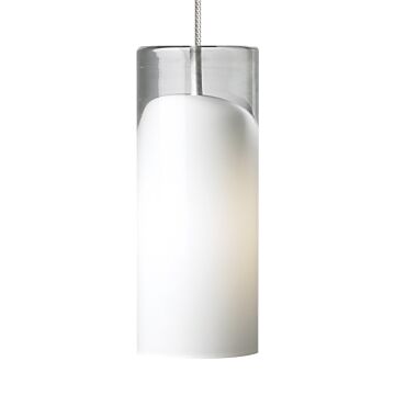 Horizon LED Pendant in Satin Nickel by Visual Comfort Modern