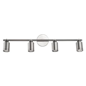 Belfast Four Light Fixed Track in Brushed Nickel by Kuzco Lighting