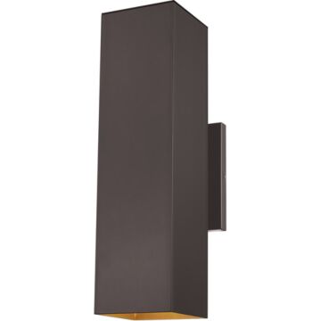Pohl Two Light Outdoor Wall Lantern in Bronze by Visual Comfort Studio