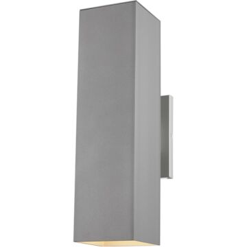 Pohl Two Light Outdoor Wall Lantern in Painted Brushed Nickel by Visual Comfort Studio