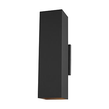 Pohl Two Light Outdoor Wall Lantern in Black by Visual Comfort Studio