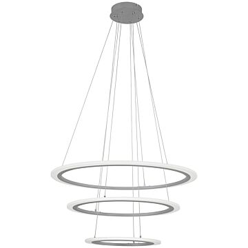 Discovery LED Pendant in Silver by George Kovacs