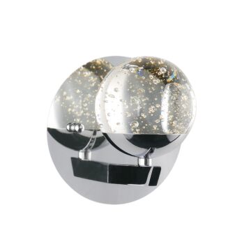 Orb II LED Wall Sconce in Polished Chrome by ET2