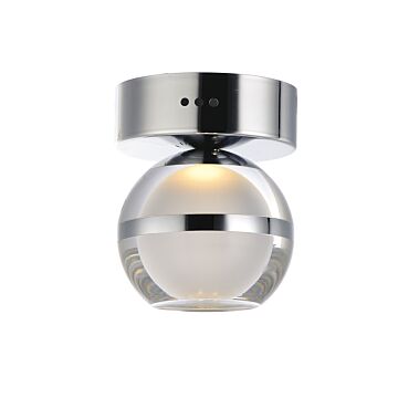 Swank LED Flush  Wall Mount in Polished Chrome by ET2