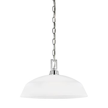 Generation Lighting Kerrville LED Pendant Light in Chrome