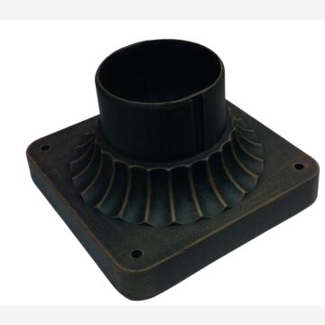 Classico Post Fitter Mount in Rust by Artcraft Lighting