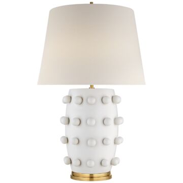 Linden  Table Lamp in Plaster White by Visual Comfort Signature