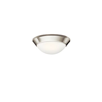 Ceiling Space One Light Flush Mount in Brushed Nickel by Kichler