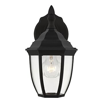Bakersville 1-Light Outdoor Wall Lantern in Black