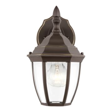 Bakersville 1-Light Outdoor Wall Lantern in Antique Bronze