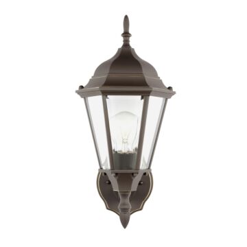 Bakersville 1-Light Outdoor Wall Lantern in Antique Bronze