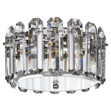 Bonnington  Flush Mount in Polished Nickel by Visual Comfort Signature