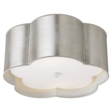 Bryce  Flush Mount in Burnished Silver Leaf by Visual Comfort Signature
