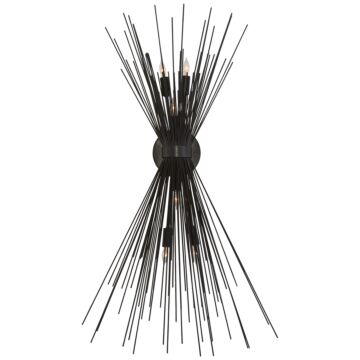 Strada  Wall Sconce in Aged Iron by Visual Comfort Signature