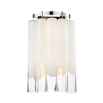 Tyrell Two Light Wall Sconce in Polished Nickel by Hudson Valley