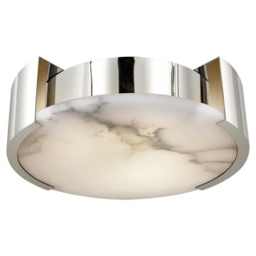 Melange LED Flush Mount in Polished Nickel by Visual Comfort Signature