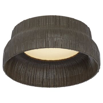 Utopia LED Flush Mount in Aged Iron by Visual Comfort Signature