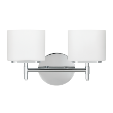Trinity Two Light Bath Bracket in Polished Chrome by Hudson Valley