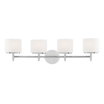 Trinity Four Light Bath Bracket in Polished Chrome by Hudson Valley