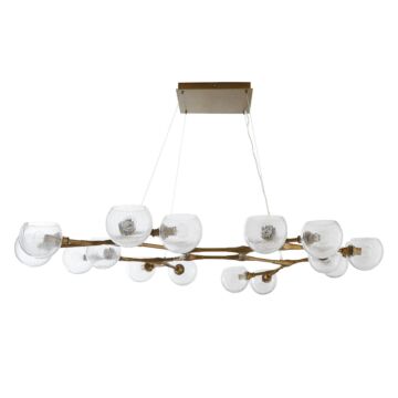 Mahowald 16 Light Chandelier in Antique Brass by Arteriors
