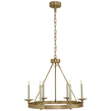 Launceton  Chandelier in Antique-Burnished Brass by Visual Comfort Signature