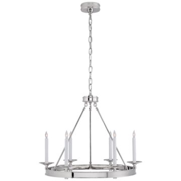 Launceton  Chandelier in Polished Nickel by Visual Comfort Signature