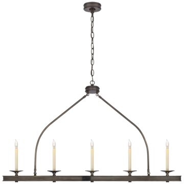 Launceton  Linear Pendant in Bronze by Visual Comfort Signature