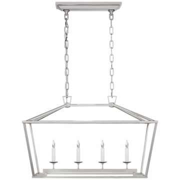 Darlana  Lantern in Polished Nickel by Visual Comfort Signature