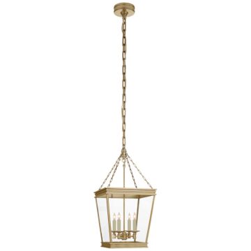 Launceton  Lantern in Antique-Burnished Brass by Visual Comfort Signature