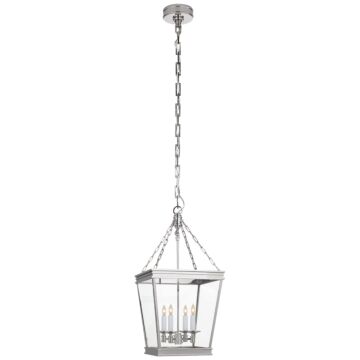 Launceton  Lantern in Polished Nickel by Visual Comfort Signature