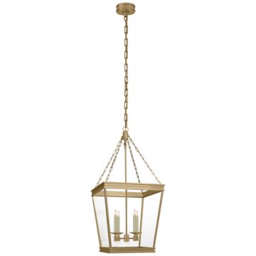 Launceton  Lantern in Antique-Burnished Brass by Visual Comfort Signature