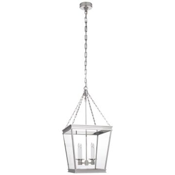 Launceton  Lantern in Polished Nickel by Visual Comfort Signature