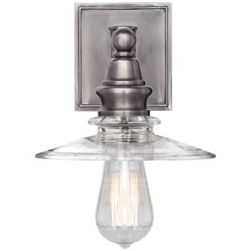 Covington  Wall Sconce in Antique Nickel by Visual Comfort Signature