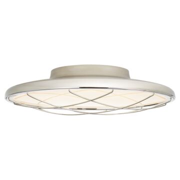 Dot LED Flush Mount in Polished Nickel by Visual Comfort Signature