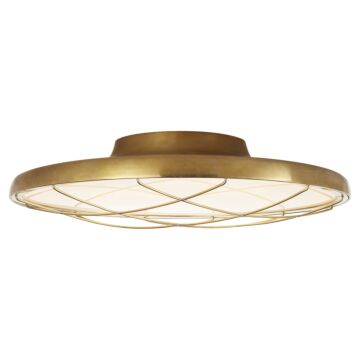 Dot LED Flush Mount in Natural Brass by Visual Comfort Signature